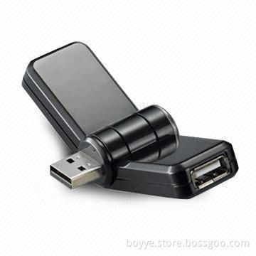 4-port USB Hub with Current Up to 100mA for Every Port, Supports Plug-and-play Function